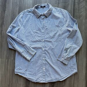 Quince 100% Organic Cotton Gauze Long Sleeve Shirt Size S